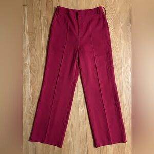 Fashion Nova NWT  Women’s Fuchsia High-Waisted Lined Trousers, Size L
